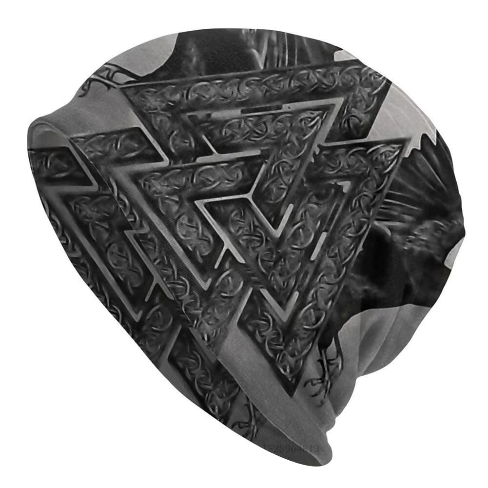 WorldNorse Valknut Raven Totem Beanie - Valknut - image 1