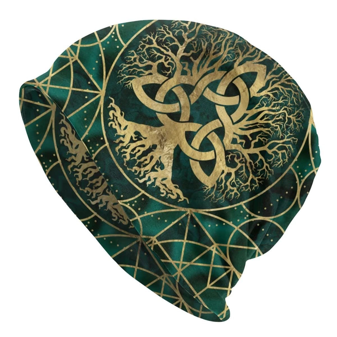 WorldNorse Tree Of Life Triquetra Beanie  - Triquetra - image 0