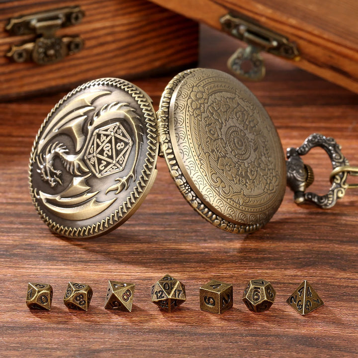 WorldNorse Steampunk Dragon Polyhedral Dice Waist Chain - image 2