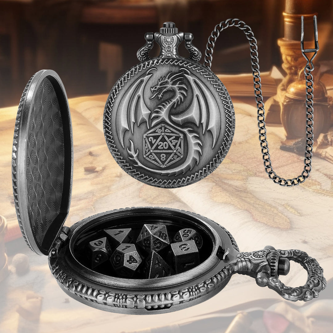 WorldNorse Steampunk Dragon Polyhedral Dice Waist Chain - image 10
