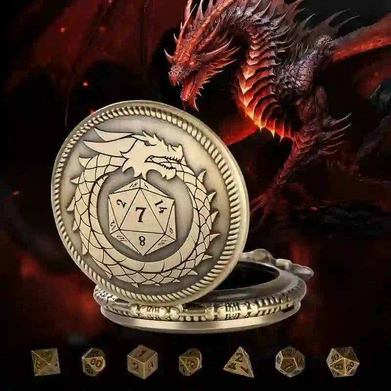 WorldNorse Bronze Dragon Mini Dice Waist Chain - image 2