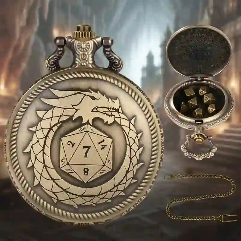 WorldNorse Bronze Dragon Mini Dice Waist Chain - image 1