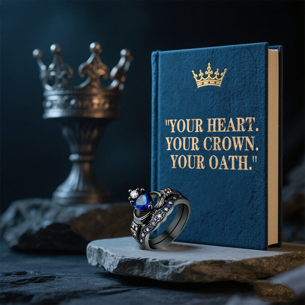 WorldNorse Crownbound Heart Ring - image 3