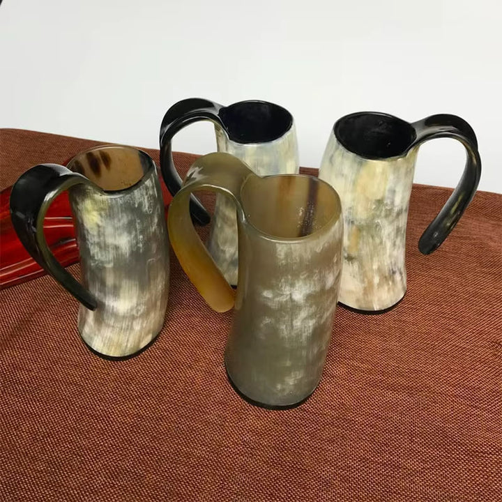 WorldNorse Viking Retro Natural Ox Horn Mug - image 1