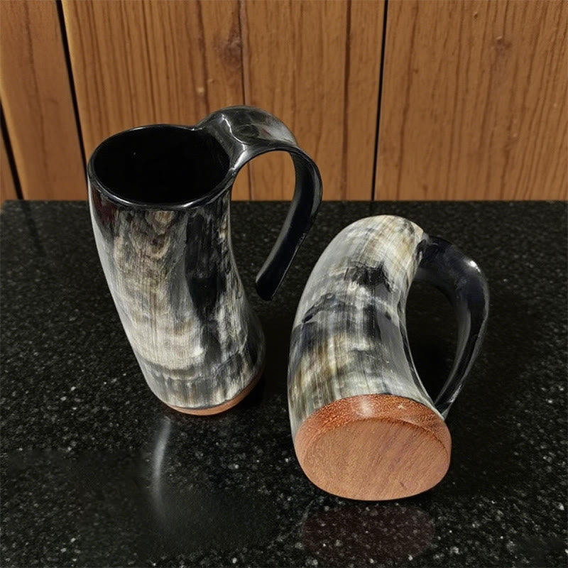 WorldNorse Viking Retro Natural Ox Horn Mug - image 7
