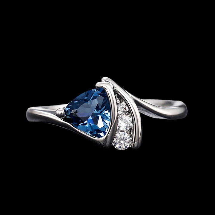 WorldNorse Northern Tide Sapphire Ring - AU Size T1/2 (US 10) - image 1