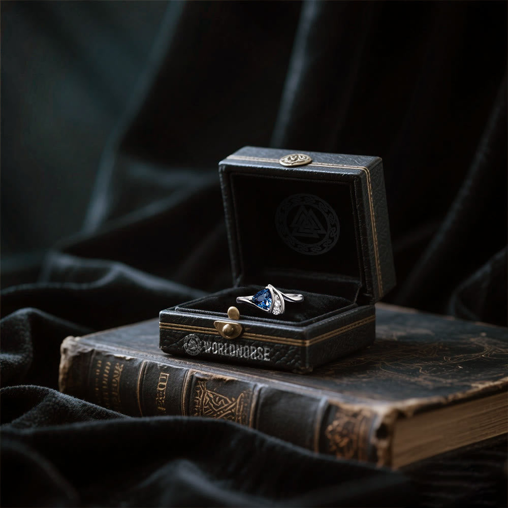 WorldNorse Northern Tide Sapphire Ring - image 5