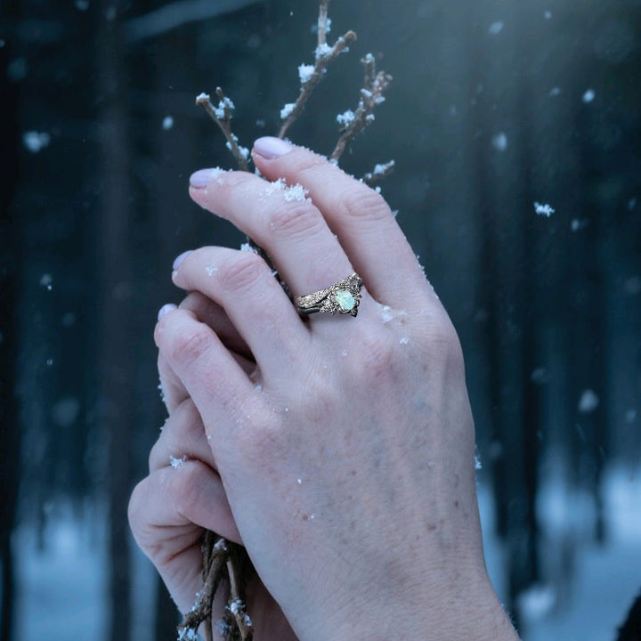 WorldNorse Snowflower Crown Ring - image 1