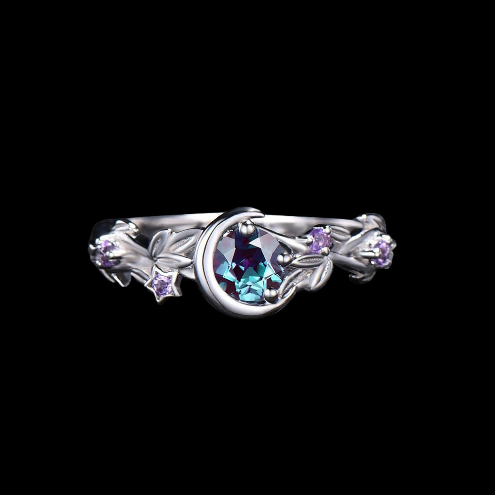 WorldNorse Moon Star Branch Ring - Silver - AU Size T1/2 (US 10) - image 5