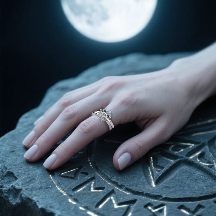 WorldNorse Máni Sun & Moon Ring Set - image 6