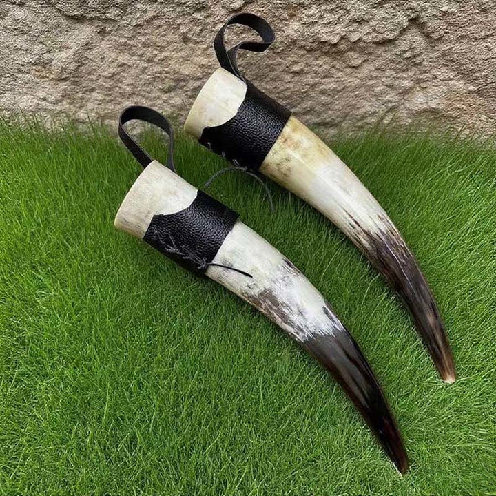 WorldNorse Handcrafted Authentic Drinking Horn - Horn With Strap - image 9