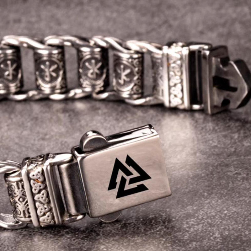 WorldNorse Viking Rune Barrel Chain Bracelet - image 8