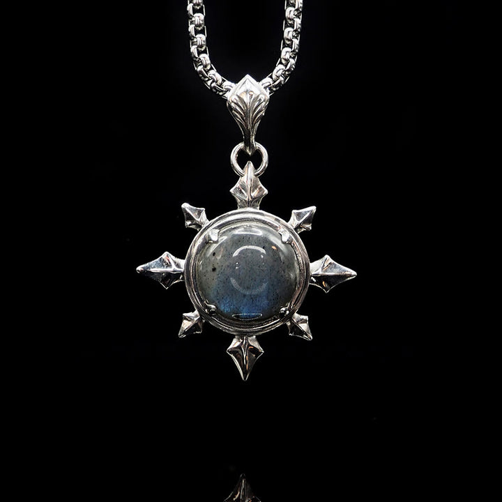 WorldNorse Dragon Stone Polaris Necklace - Large Dragon's Breath Titanium Chain - image 2