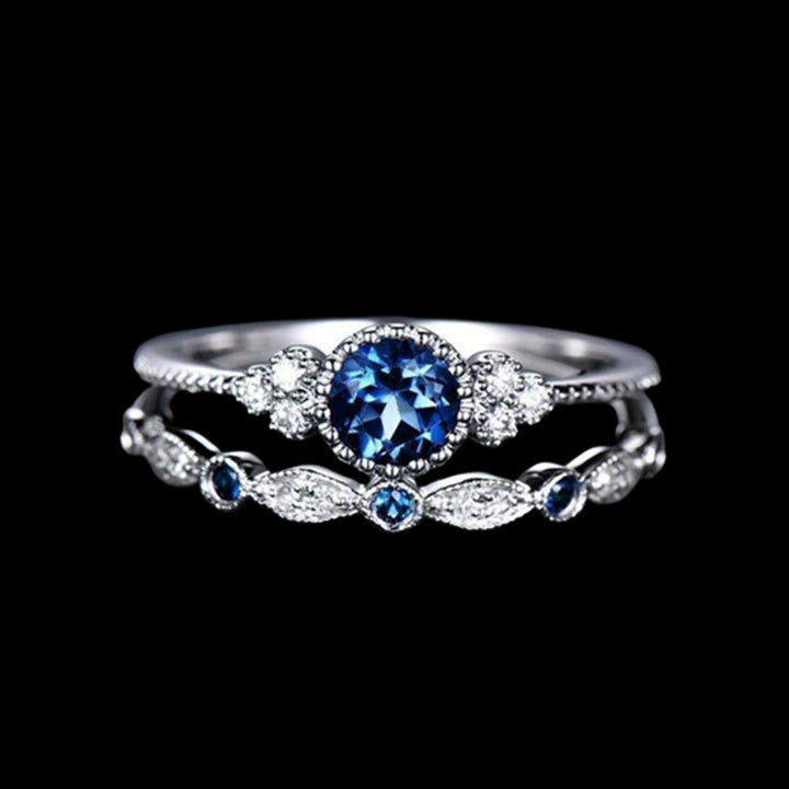 WorldNorse Norse Lovebond Ring - Blue - AU Size T1/2 (US 10) - image 5