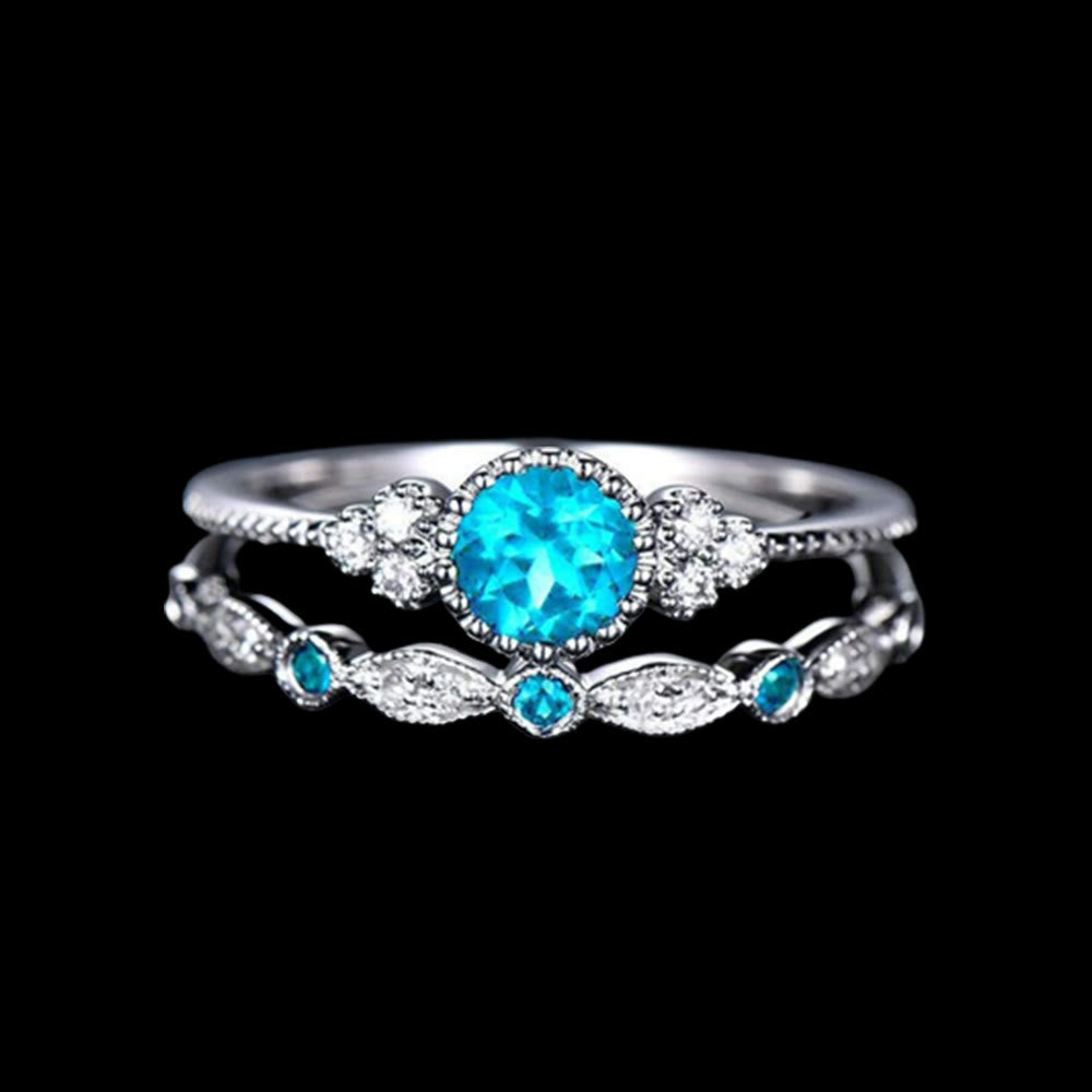 WorldNorse Norse Lovebond Ring - Lake Blue - AU Size T1/2 (US 10) - image 16