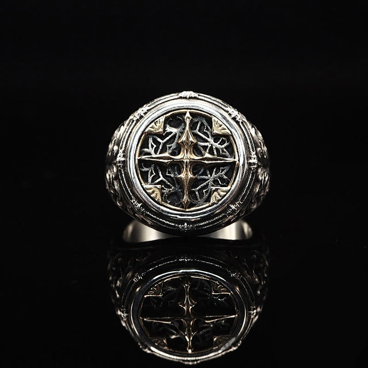 WorldNorse 925 Sterling Silver Baroque Signet Ring - Doji - AU Size V1/2 (US 11) - image 8