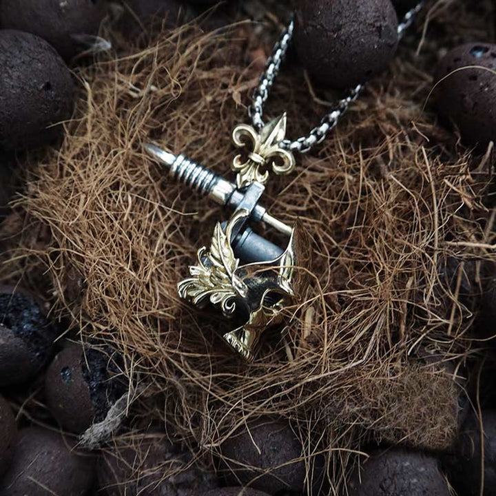 WorldNorse Skull Tattoo Machine Necklace - image 5