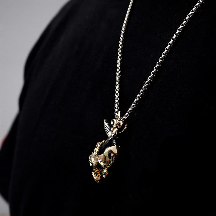 WorldNorse Skull Tattoo Machine Necklace - image 1