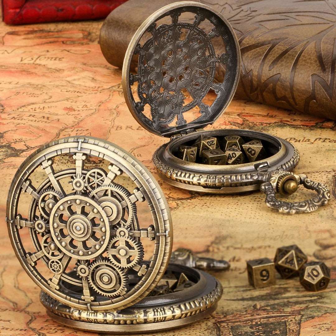 WorldNorse Steampunk Gears Dice Set Waist Chain - image 6