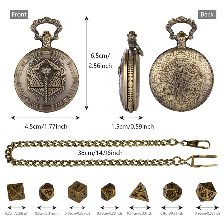 WorldNorse Magic Wand Multidimensional Dice Set Waist Chain - image 5