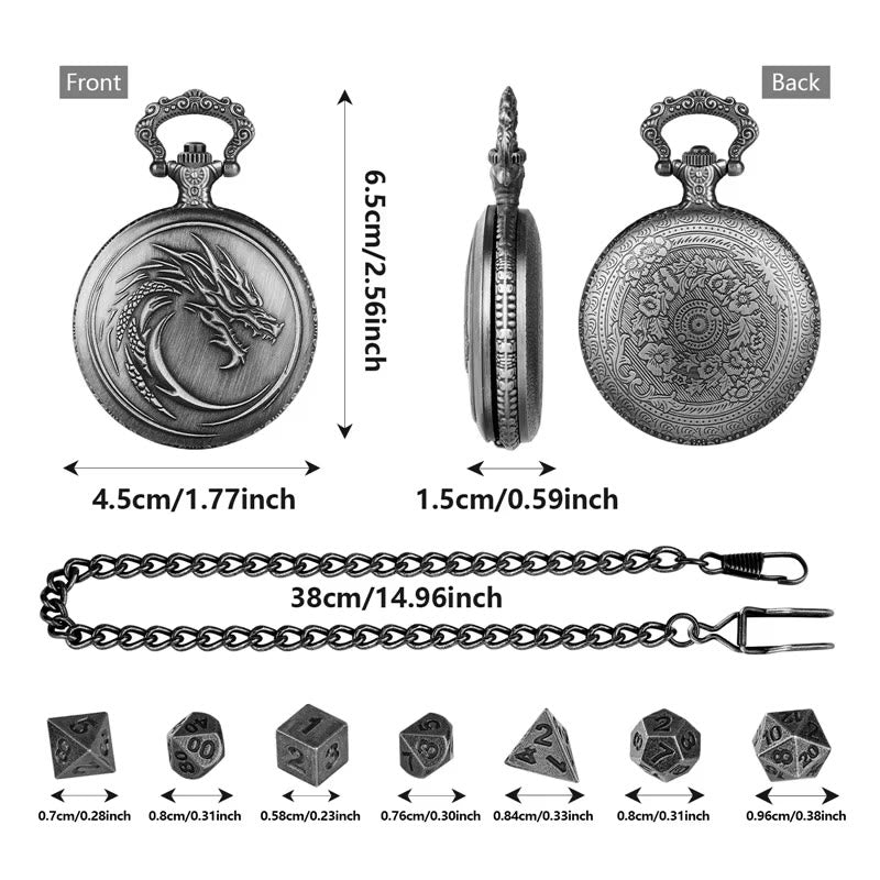 WorldNorse Norse Dragon Pattern Dice Set Waist Chain - image 8