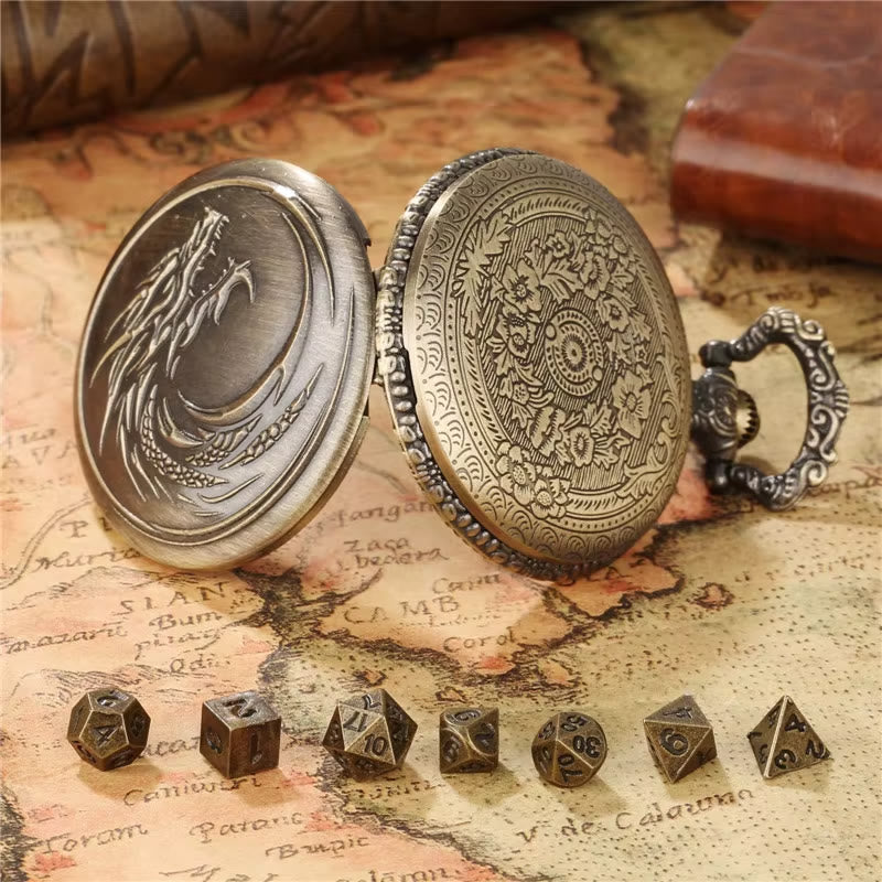 WorldNorse Norse Dragon Pattern Dice Set Waist Chain - image 1