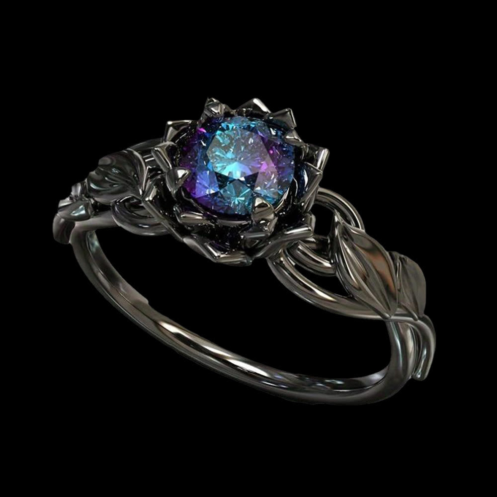WorldNorse Aurora Flower Knot Ring - Colourful - AU Size V1/2 (US 11) - image 1