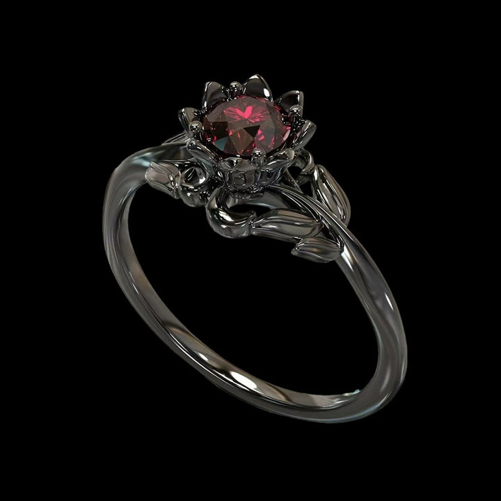 WorldNorse Aurora Flower Knot Ring - Red - AU Size V1/2 (US 11) - image 6