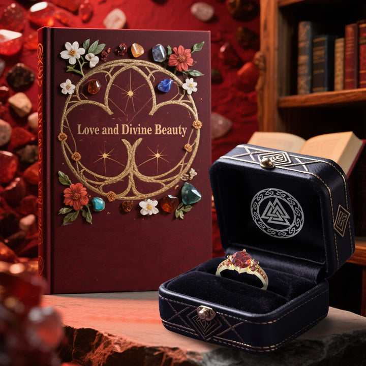 WorldNorse Midnight Blossom of Freyja Ring - image 17