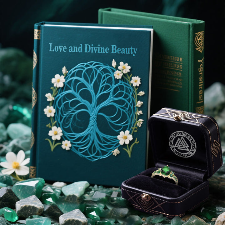 WorldNorse Midnight Blossom of Freyja Ring - image 12