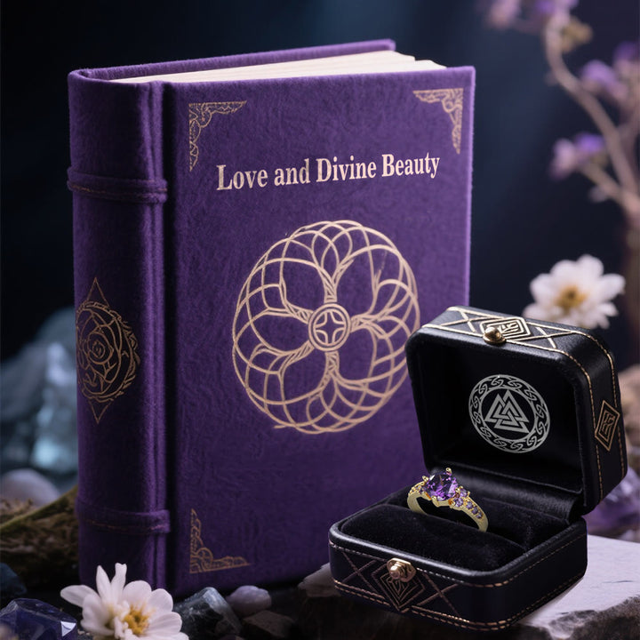 WorldNorse Midnight Blossom of Freyja Ring - image 3