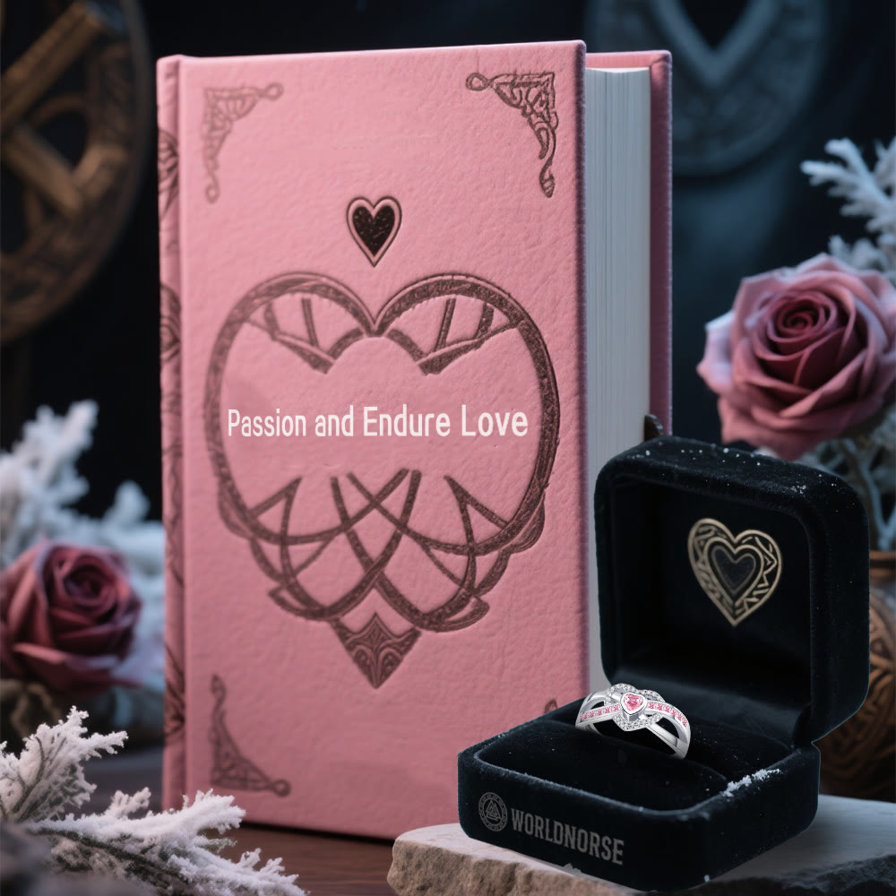 WorldNorse Freya's Winter Heart Rose Ring - image 3