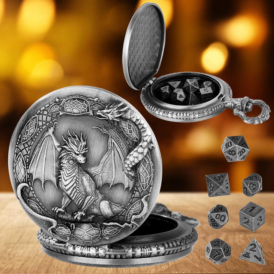 WorldNorse Mythology Dragon Pattern Polyhedral Dice Waist Chain - image 7