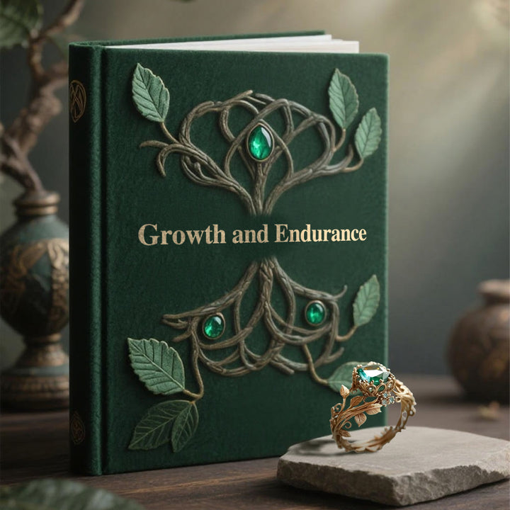 WorldNorse Emerald Yggdrasil Ring - image 8