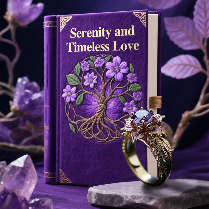 WorldNorse Twilight Bloom Amethyst Dual Tone Ring - image 3