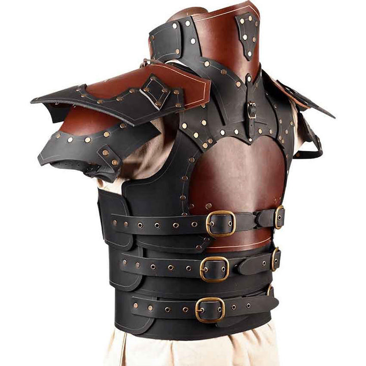 WorldNorse Medieval Renaissance Layered Buckles Shoulder Chest Armor  - image 3