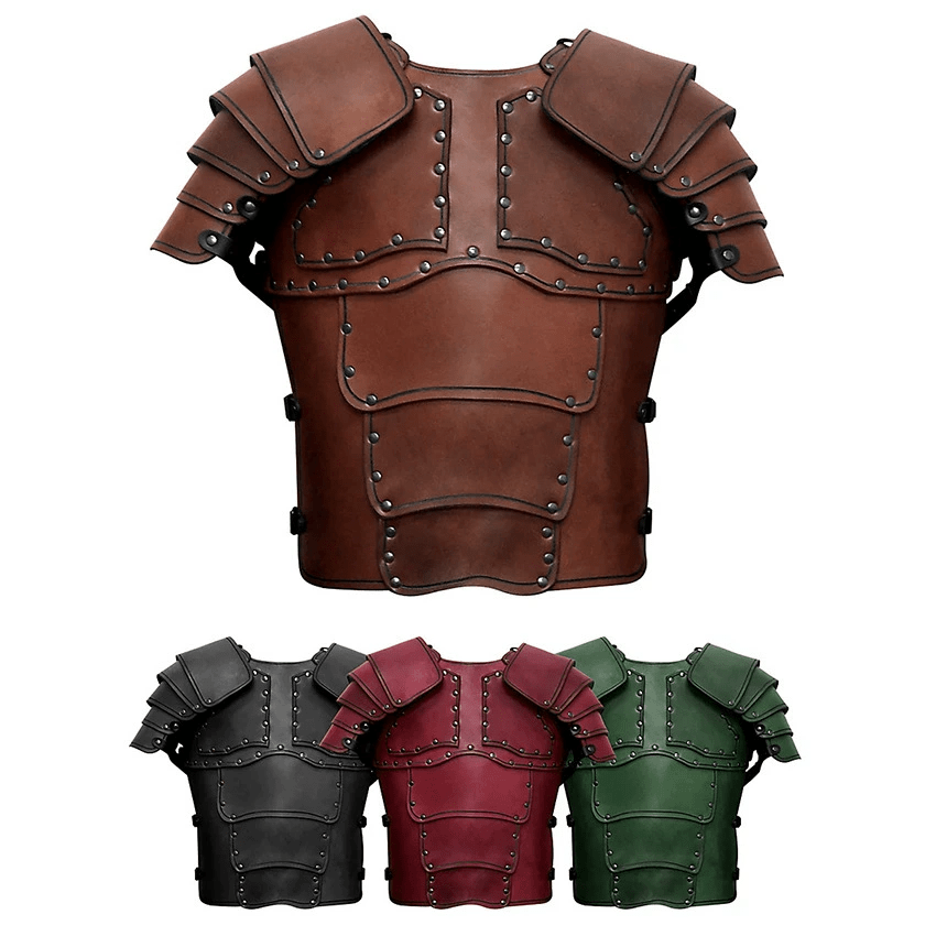 WorldNorse Retro Segmented Shoulder Curved Panel Chest Armor  - image 0