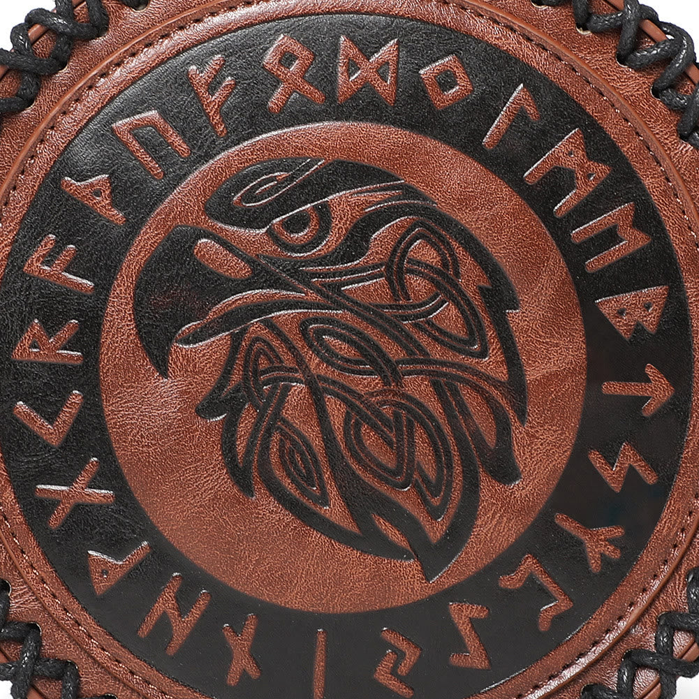 WorldNorse Viking Rune Eagle Embossed Crossbody Bag - image 14