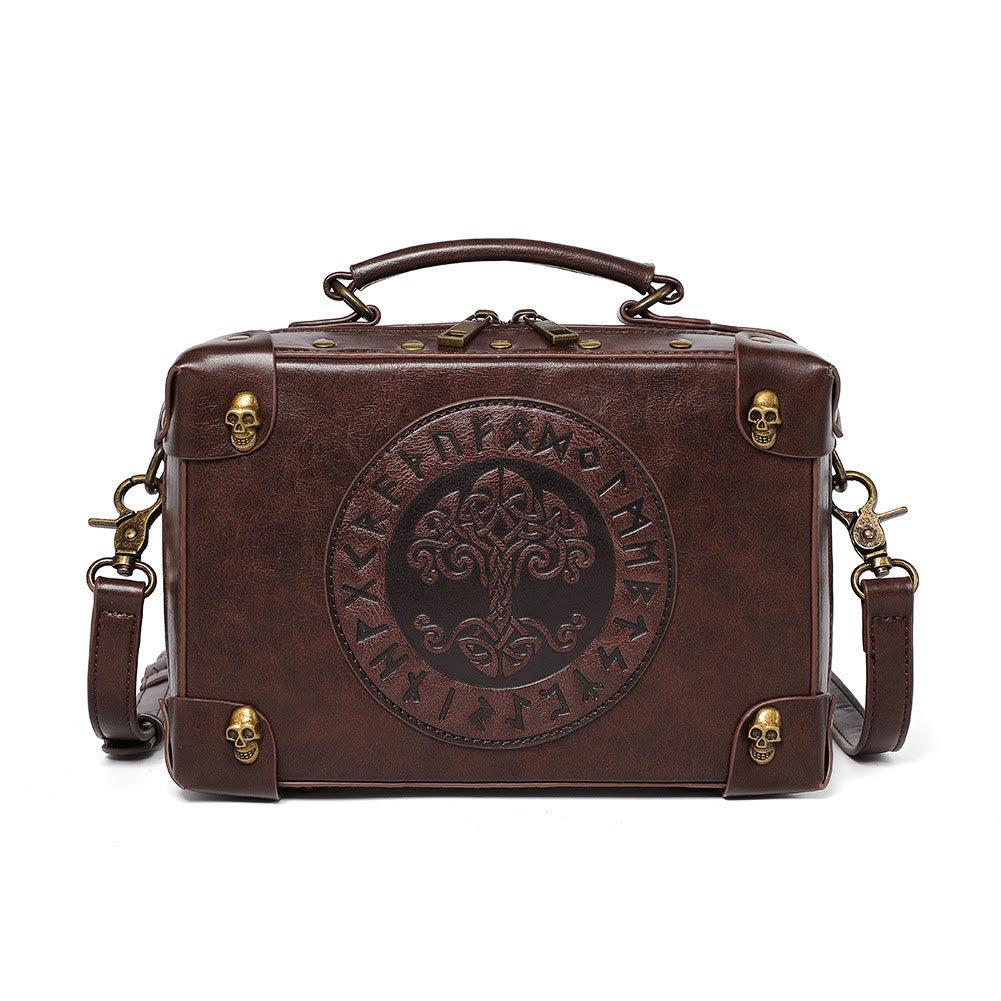 WorldNorse Gothic Tree Of Life Skull Accessories Crossbody Bag - image 2