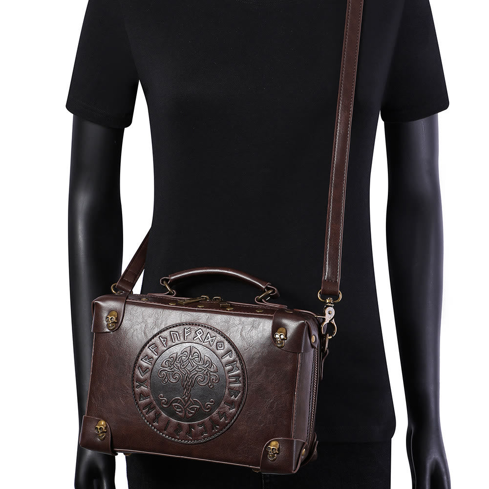 WorldNorse Gothic Tree Of Life Skull Accessories Crossbody Bag - image 3