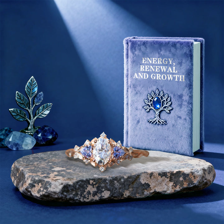 WorldNorse Dawn Leaf Zircon Branch Ring - image 8