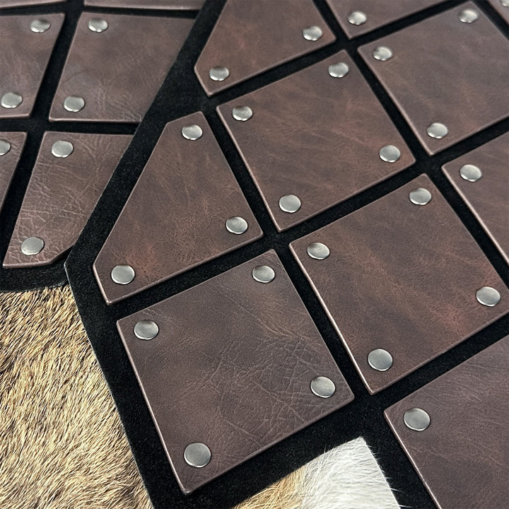 WorldNorse Medieval Leather Diamond Skirt Armor - image 6