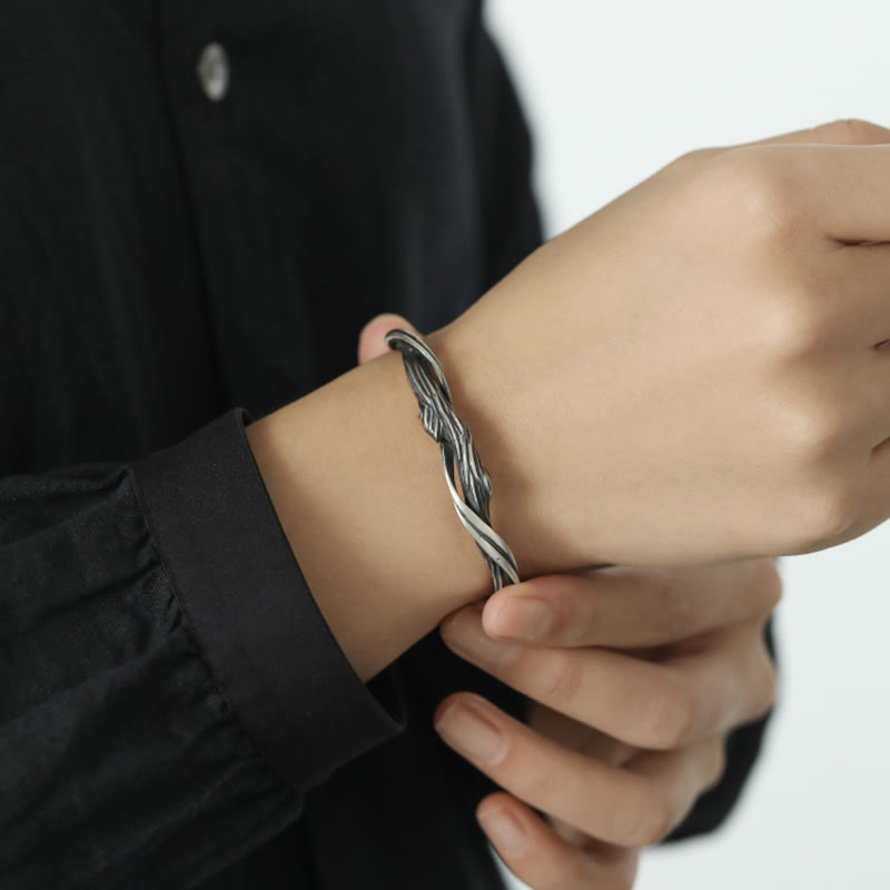 WorldNorse Handcrafted 999 Silver Twisted Branch Bracelet - image 1