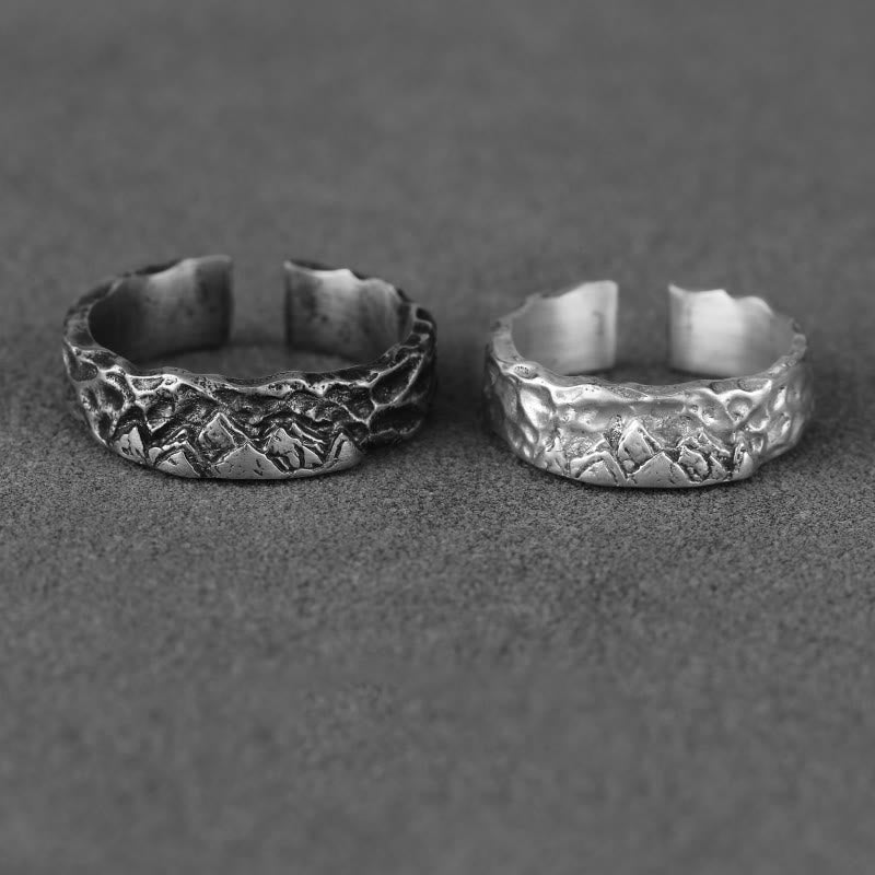 WorldNorse Handcrafted 999 Silver Handmade Rugged Surface Ring - image 1