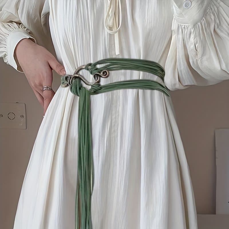 WorldNorse Serpent Shaped Buckle Multi Strap Belt - image 7