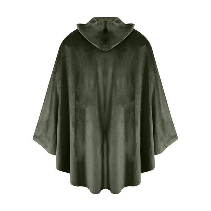 WorldNorse Rustic Hooded Buckle Trimmed Cosplay Cloak - image 11