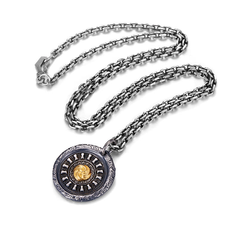 WorldNorse Handcrafted 999 Silver Spiral Rune Disk Necklace - image 4