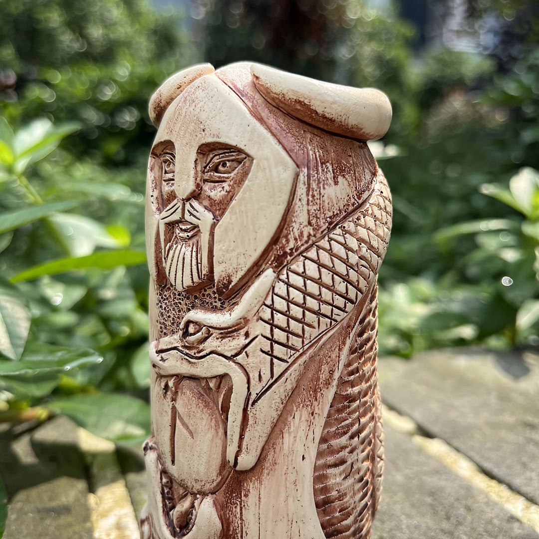 WorldNorse Serpent Weave Rune Sovereign Statue Decoration - image 5