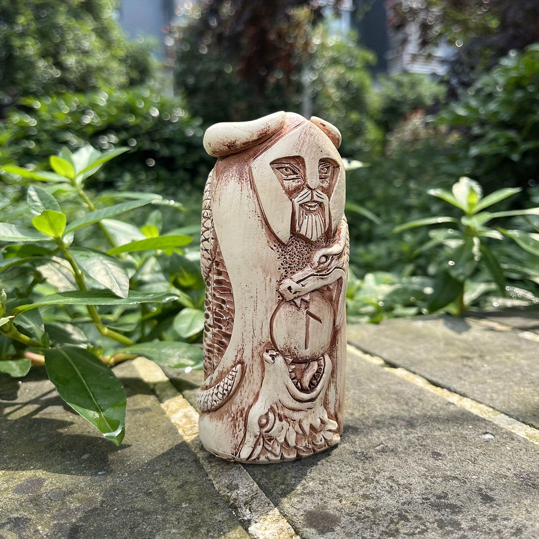 WorldNorse Serpent Weave Rune Sovereign Statue Decoration - image 3