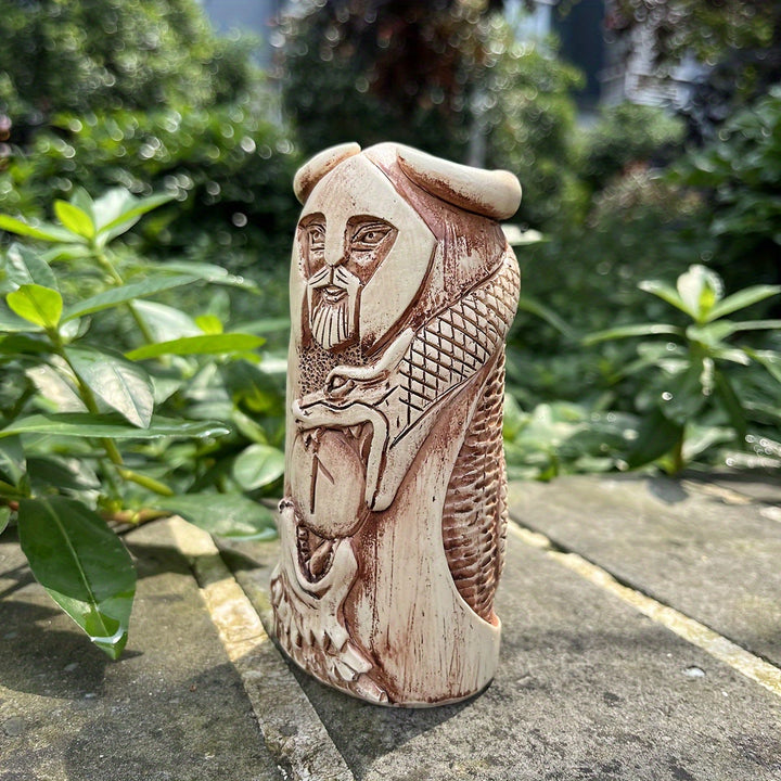 WorldNorse Serpent Weave Rune Sovereign Statue Decoration - image 1